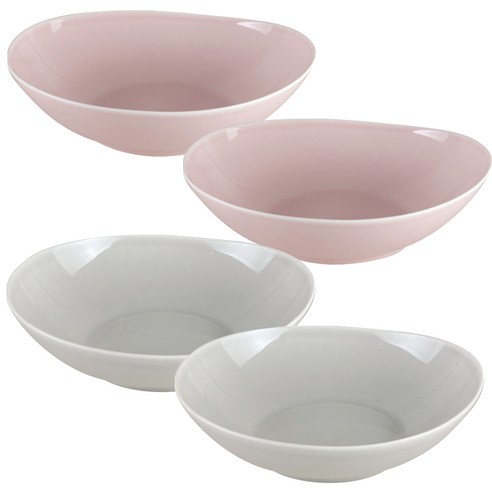 젠한국 크라우드 10 1/2 볼 라이트그레이 2p + 베리핑크 2p, 혼합 색상, 1세트