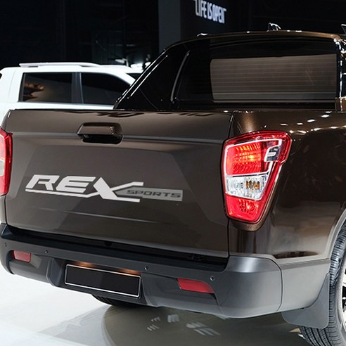 그리븐 렉스턴스포츠 닉네임 REX 데칼 스티커 70cm, 브라이트그레이 + 미들그레이, 2개입