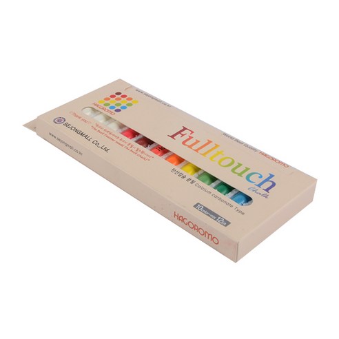 하고로모 10색 탄산분필, 혼합 색상, 12개