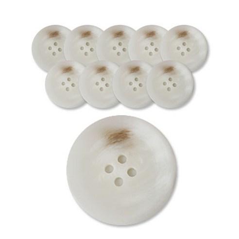 패션포인트 모던무광단추 30mm, WT, 10개입