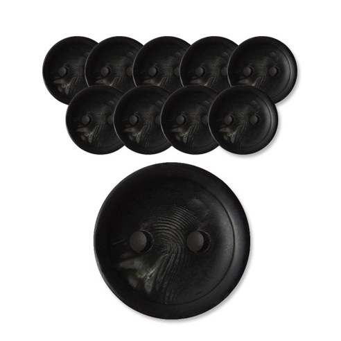패션포인트 아고라단추 23mm, BK, 10개입