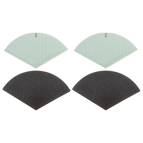 정담 정헌진 3-1매트 4p, 청자, 흑유, 22.5 x 17cm