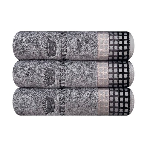 송월타월 에리트리아 수건 150g, 연회색, 3개