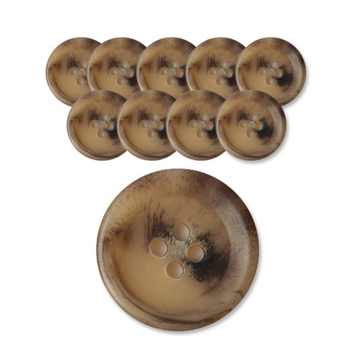 패션포인트 모던무광단추 15mm, DBG, 10개입