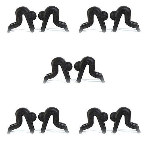 앤티스 주방용품 넘침 방지 다용도 홀더 2p, 블랙, 5개입