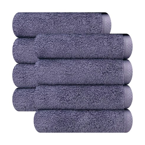 송월타월 호텔수건 헬레네 40수 수건 160g, 퍼플, 8개