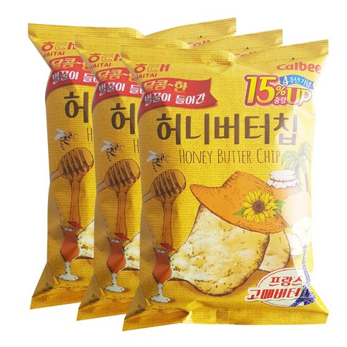 해태제과 허니버터칩, 138g, 3개입