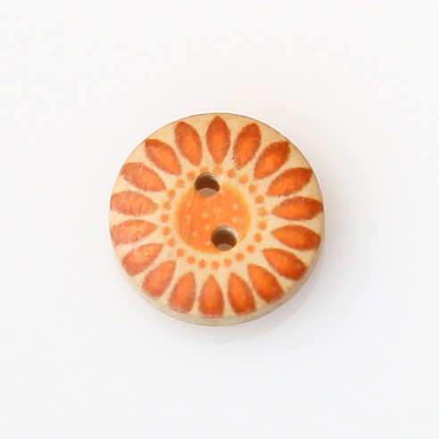 HR빅버튼 카라카스 단추 NO45 15mm, 혼합 색상, 8개입