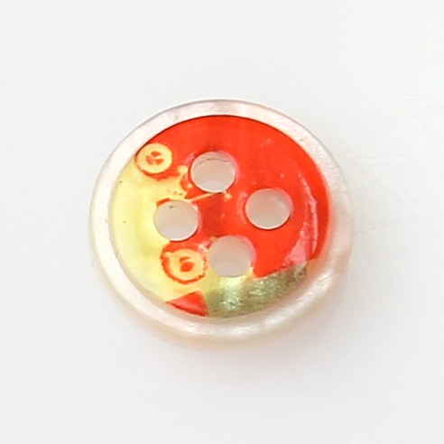 HR빅버튼 다카 단추 NO49 10mm, 혼합 색상, 4개입