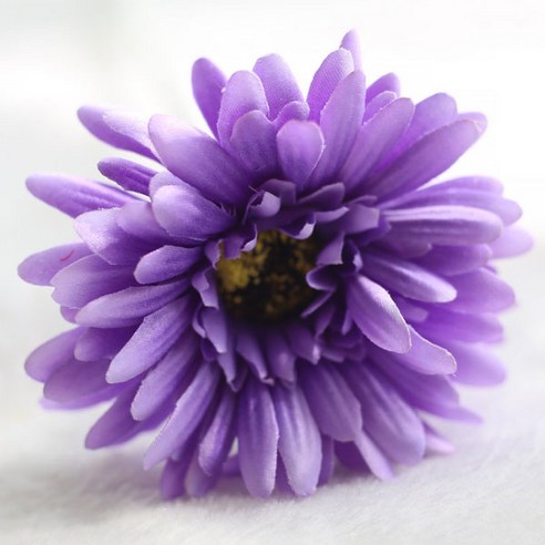 블럭마트 조화 거베라 국화꽃 5p, 보라