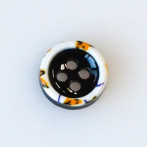 HR빅버튼 수크레 단추 NO2 11mm, 혼합 색상, 4개입