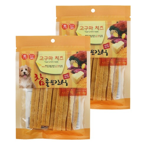 펫더맨 강아지 참좋은간식 고구마치즈, 치즈스틱, 2개입