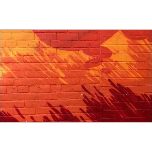 유브이디에스 아트보드 주방시트지 주황색 벽, 1개