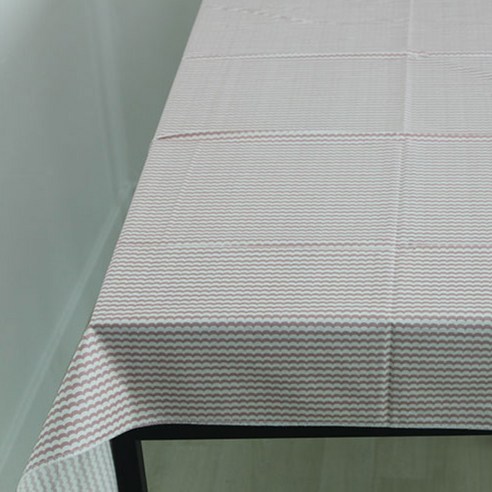 Noland 방수 테이블 커버, 물결 핑크, 90 x 90 cm