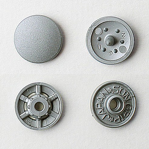 비제이 썬그립 티단추 11mm, 실버, 100세트