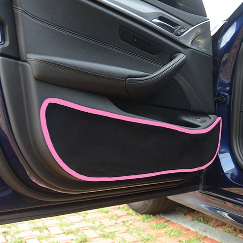 블루코드 섀미 차동차 도어커버 블랙 + 핑크, 현대, YF소나타