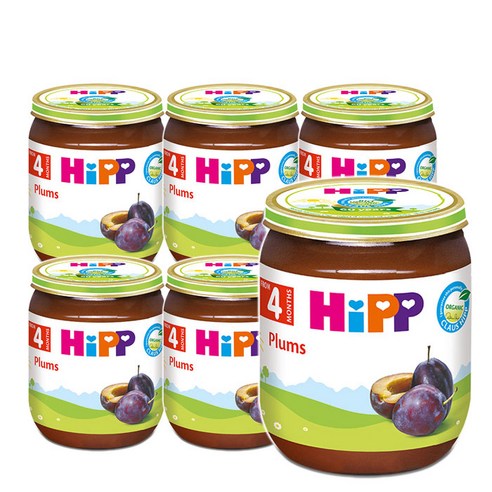 힙 자두 이유식, 125g, 6개