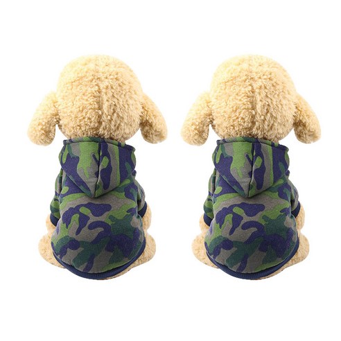 아리코 Dr Mini 양이&아지 밀리터리 후드티 2p, 그린