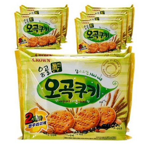 크라운 옹골진오곡쿠키, 192g, 12개입