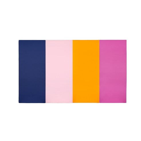 퍼니존 퍼니테라피 유아폴더매트 블루비비드시리즈5, 블루 + 베이비핑크 + 오렌지 + 핫핑크