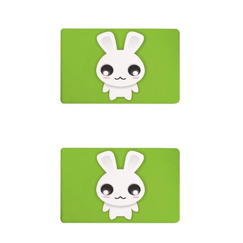 스윗리빙 해피팝 큐티래빗 미끄럼방지 주방발매트, C4, 1개