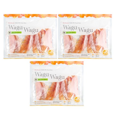 와구와구 반려견 간식 300g, 치킨소프트슬라이스, 3개입