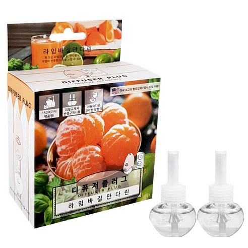 디퓨저플러그 디퓨저 리필 2p, B_02.라임바질만다린, 30ml