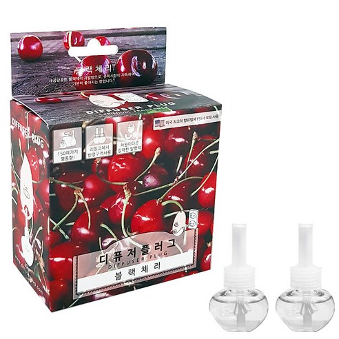 디퓨저플러그 디퓨저 리필 2p, A_05.블랙체리, 30ml