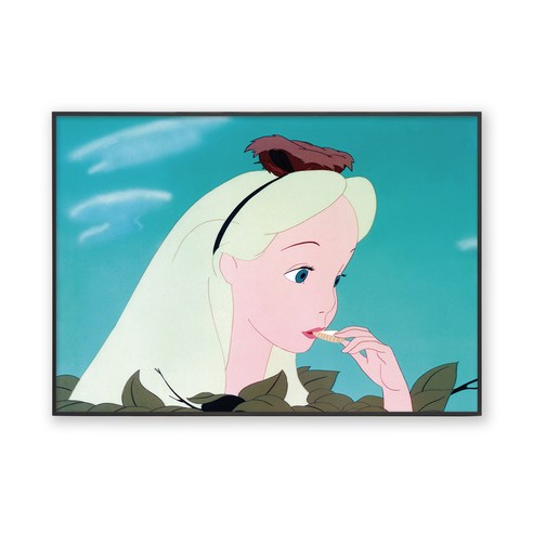 콜렉션플러스 디즈니 이상한 나라의 앨리스 17197 메탈 프레임 액자, 블랙