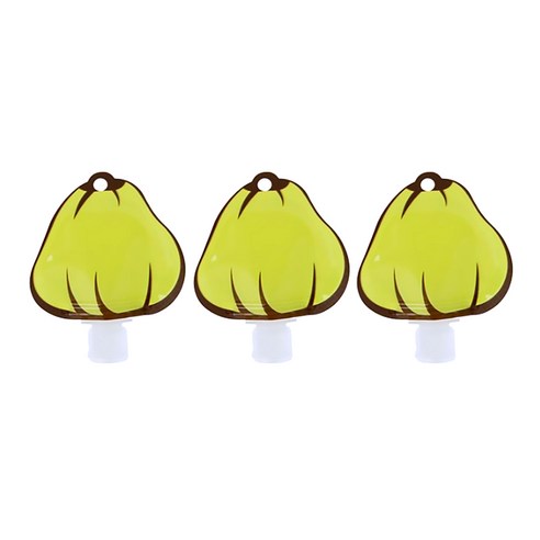 DM 알럽홈 휴대용 미니 실리콘 공병, 피망, 3개입