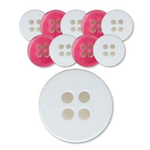 패션포인트 로고민자 단추 10mm, 035, 10개입