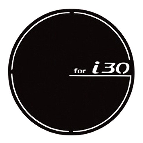 아이스타라인 카티즈 카본 주유구 스티커, i30, 1개