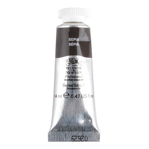 윈저앤뉴튼 아티스트 수채화물감 S1 609 Sepia, 14ml, 1색