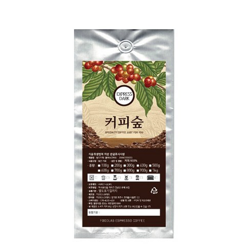 커피숲 EXPRESS DARK 분쇄 커피, 에스프레소(가정용), 200g