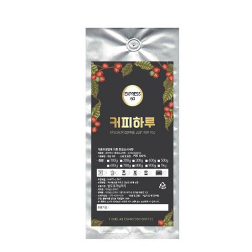 커피하루 EXPRESS 60 원두, 더치커피, 1000g