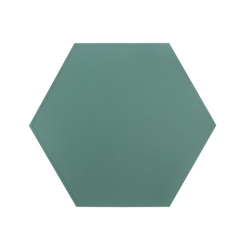 에이드엘 헥사곤 실리콘 테이블매트, 카키, 395 x 343 mm