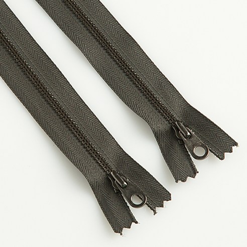 이지텝 5호 엔틱 지퍼 63.5cm 라운드, 카키, 2개
