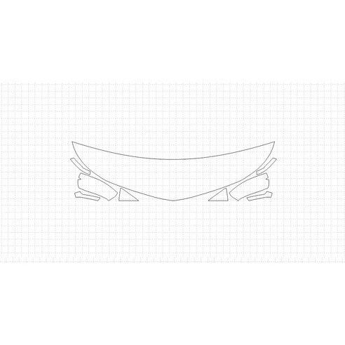 헥시스 쉐보레 볼트 EV 2018 PVC PPF 보호필름 차량용 가드용품, 09. HFM 45.72cm, BIKINI, WRAPPED, 1개