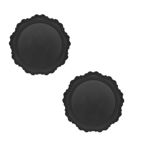 멜로우스페이스 오마주 실리콘 테이블매트 프렌치35, Black, 35 x 35 cm