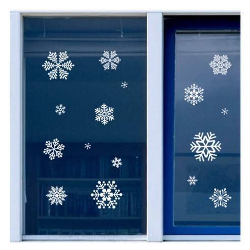 환타스틱스 겨울 크리스마스 포인트 스티커 눈꽃 설레임, GDT-821S X2