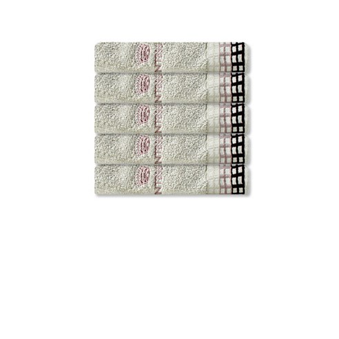 송월타월 카운테스마라 블럭40 수건 150g 면사, 올리브, 5개