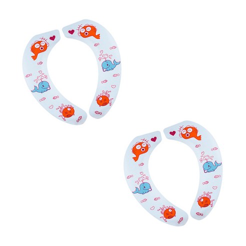 블럭마트 욕실 심플 변기시트 L, TYPE3, 2개입