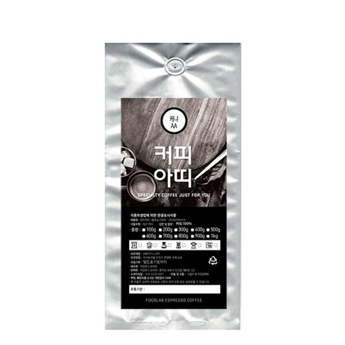 커피아띠 케냐 AA 분쇄 커피, 에스프레소 모카포트(가정용), 1000g, 1개