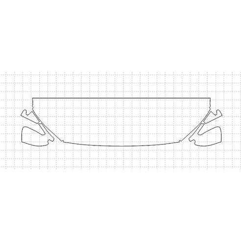 헥시스 현대 코나 LIMITED 2018 PVC PPF 보호필름 차량용 가드용품, 11. HFM 45.72cm, STRAIGHT, WRAPPED, 1개