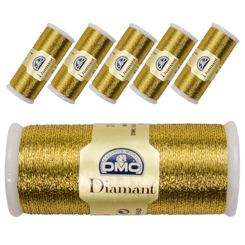 DMC 디아망뜨 태팅자수 레이스실 6p, D3852번, 35m, 6개