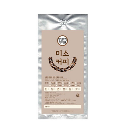 미소커피 에티오피아 예가체프 분쇄 커피, 더치커피, 1000g, 1개