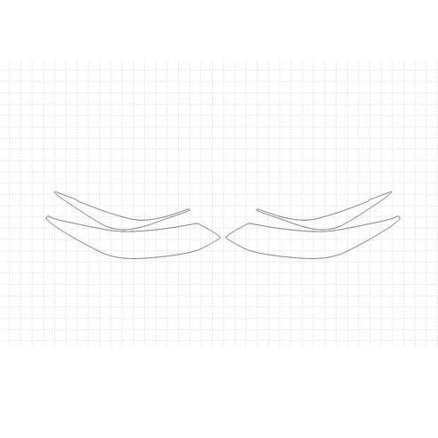 헥시스 쉐보레 크루즈 PREMIER 2018 PVC PPF 보호필름 차량용 가드용품, 05. HEADLIGHTS, 1개