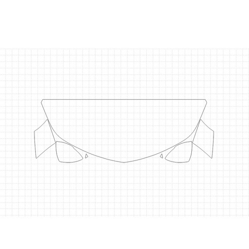 헥시스 쉐보레 크루즈 RS 2018 PVC PPF 보호필름 차량용 가드용품, 10. HFM, STRAIGHT(A형), 1개