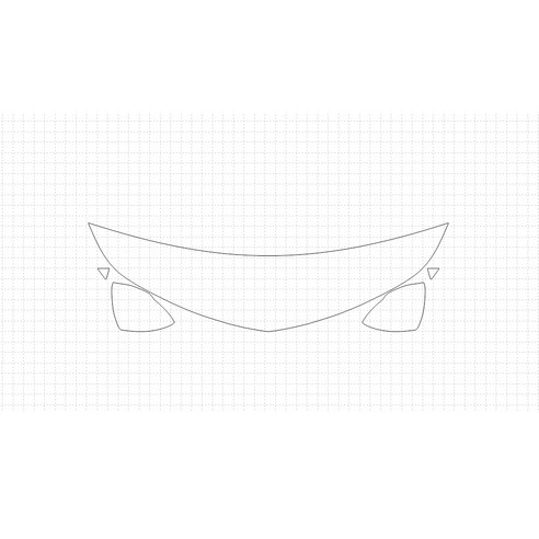 헥시스 쉐보레 크루즈 RS 2018 PVC PPF 보호필름 차량용 가드용품, 06. HFM, BIKINI(A형), 1개