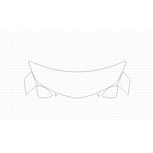 헥시스 쉐보레 크루즈 RS 2018 PVC PPF 보호필름 차량용 가드용품, 09. HFM, BIKINI, WRAPPED(B형), 1개